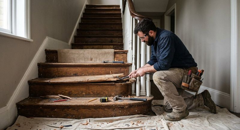 Wood Stairs Repair