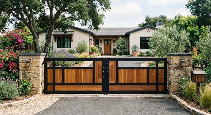 Commercial Driveway Gate Installation