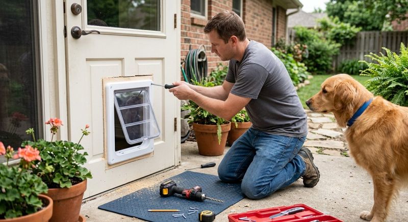Dog Door Installation