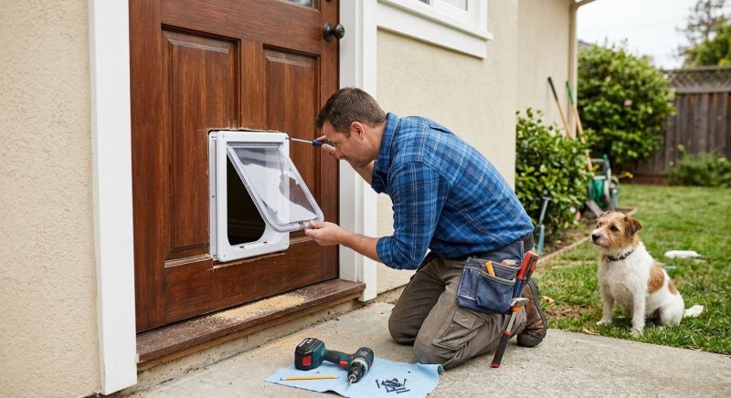 Dog Door Installation