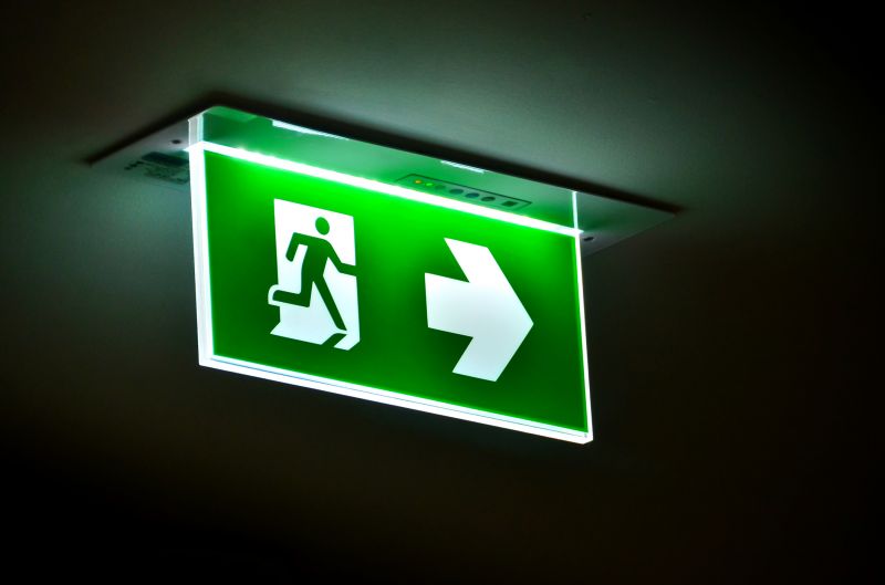 Exit Sign Installation