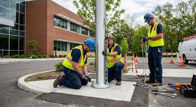 Flagpole Installation