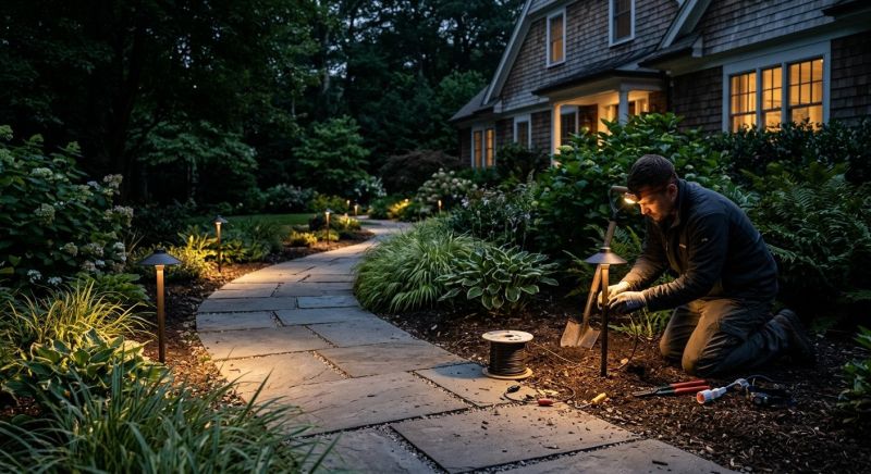 Landscape Lighting Installation