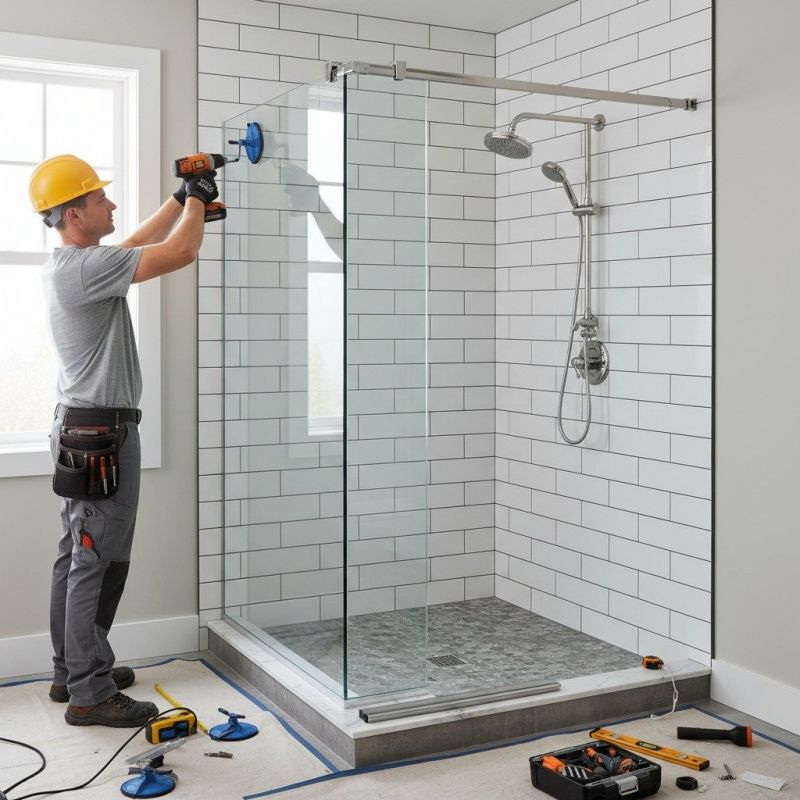 Shower Door Installation
