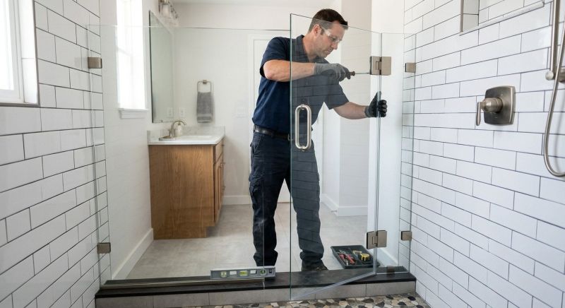 Shower Door Installation