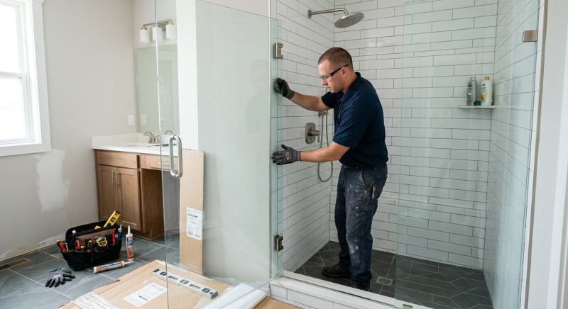 Shower Door Installation