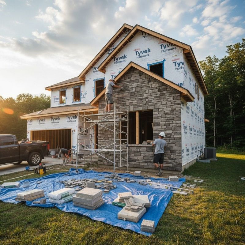 Stone Siding Installation