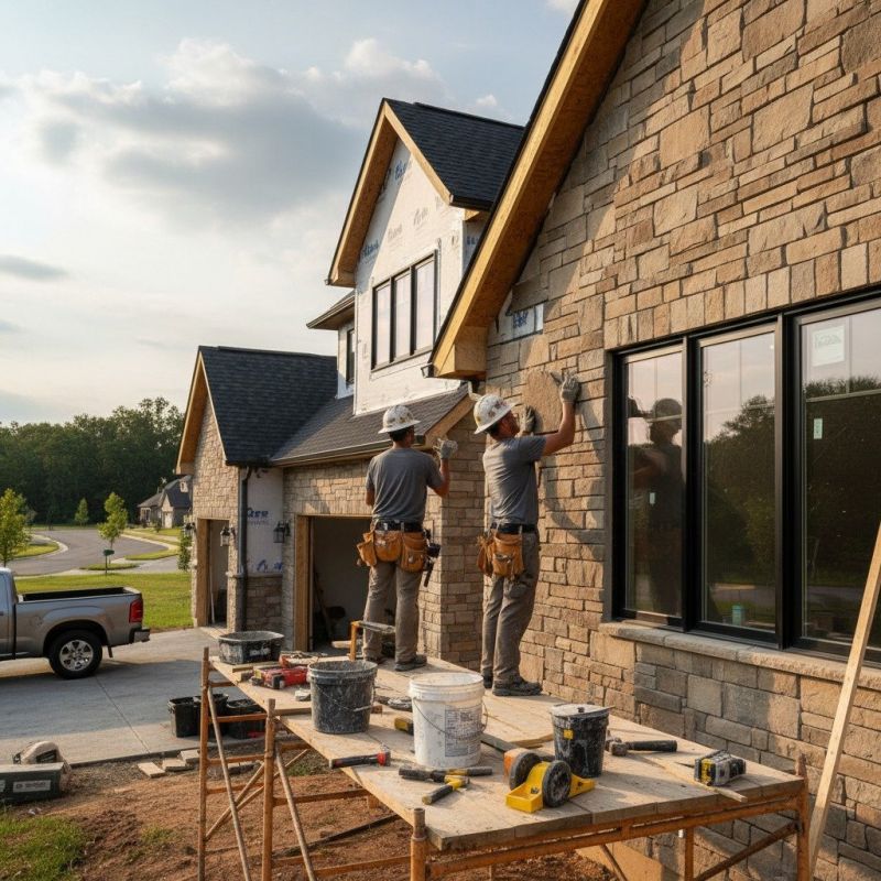 Stone Siding Installation