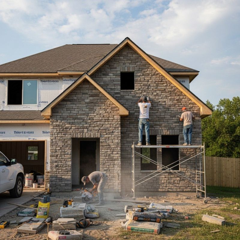 Stone Siding Installation