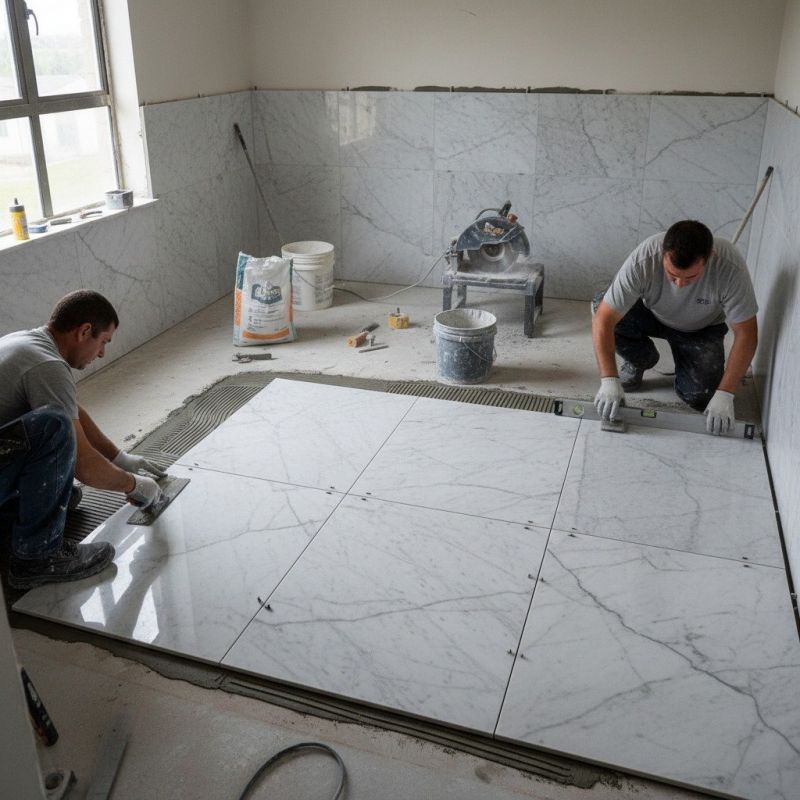 Tile Floor Installation
