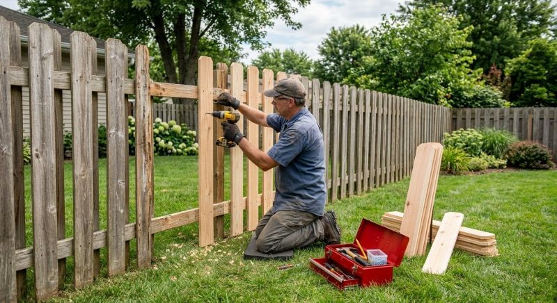 Wood Fence Repair