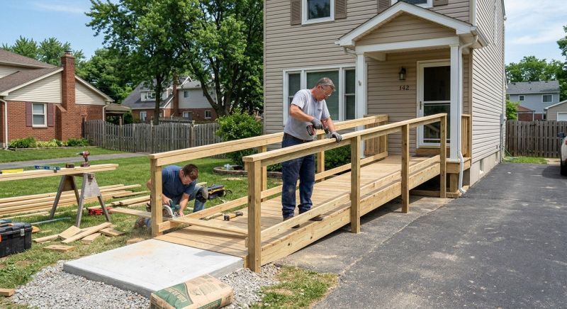 Wood Ramp Installation