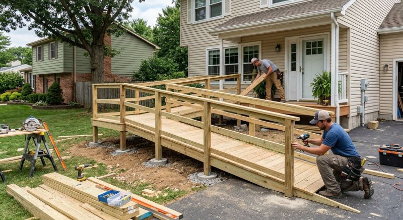 Wood Ramp Installation
