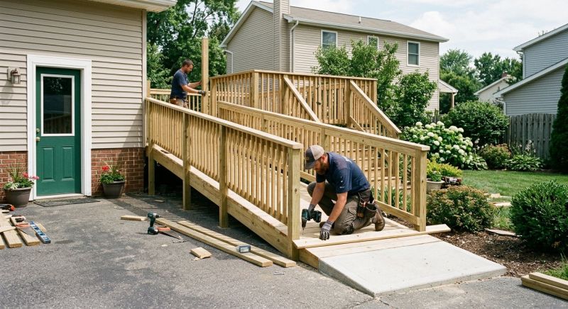 Wood Ramp Installation