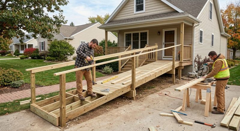 Wood Ramp Installation