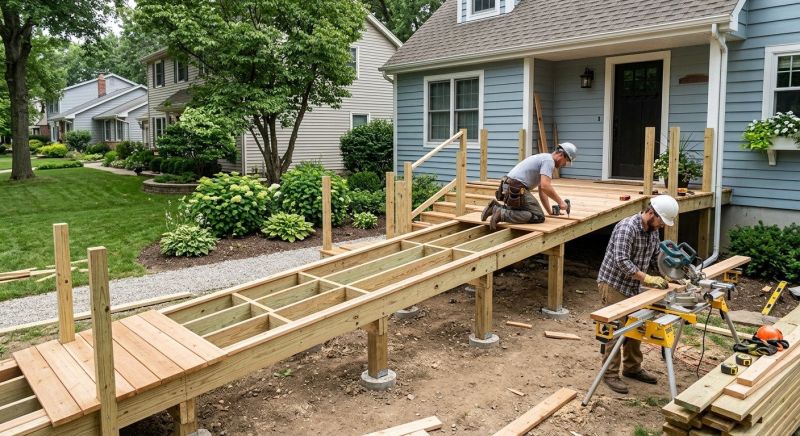 Wood Ramp Installation