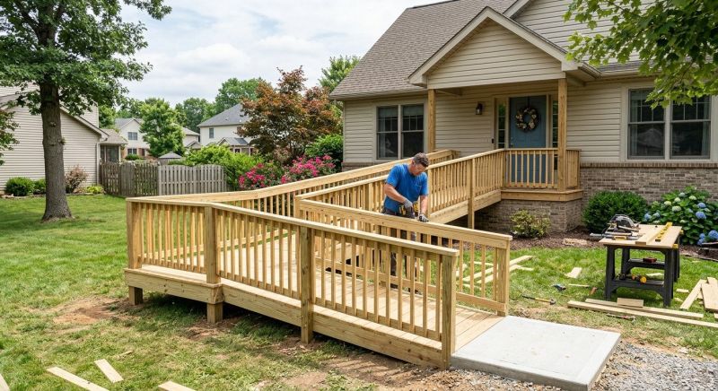 Wood Ramp Installation