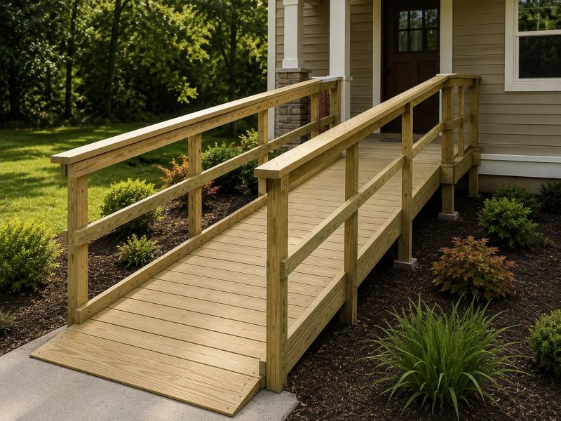 Wood Ramp Installation