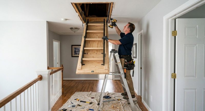 Wood Stairs Installation