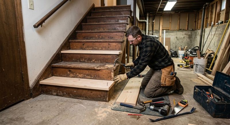 Wood Stairs Repair