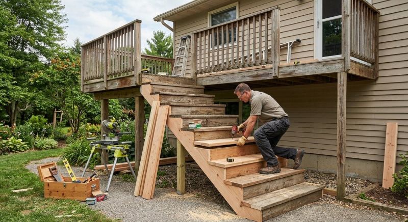 Wood Stairs Repair